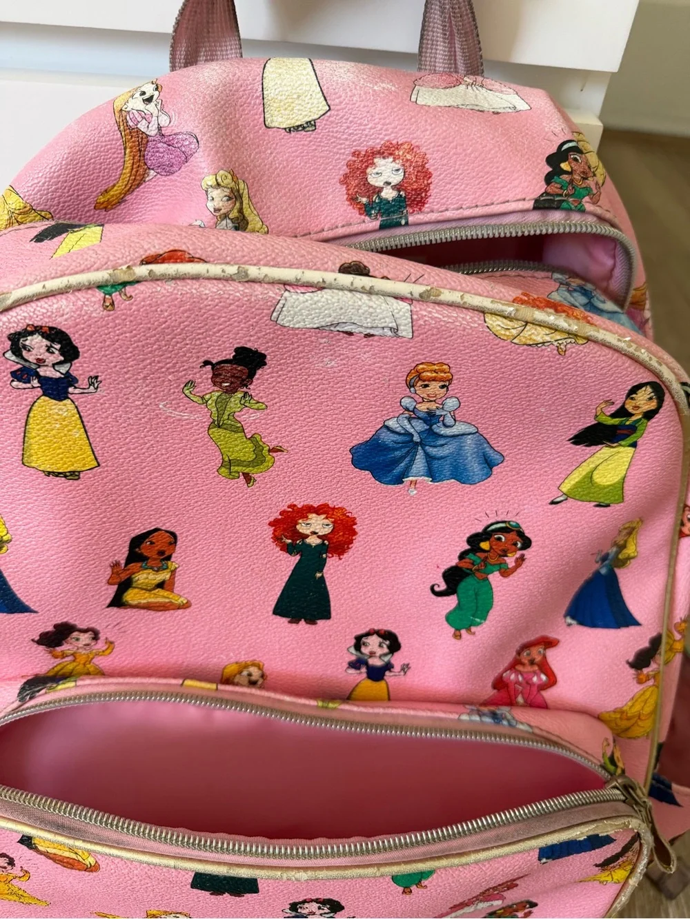 Kids Pink Princess Character Backpack